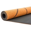 Килимок для йоги (йога-мат) корковий двошаровий Record (FI-7156-10) - Розмітка, 4мм - Фото №5