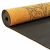 Коврик для йоги (йога-мат) пробковый двухслойный Record (FI-7156-5) - Слон, 4мм - Фото №3