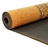 Килимок для йоги (йога-мат) корковий двошаровий Record (FI-7156-6) - Хамса, 4мм - Фото №2