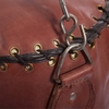 Чехол боксерского мешка цилиндрический с цепью Vintage (F-0245) - коричневый, h-100см - Фото №4