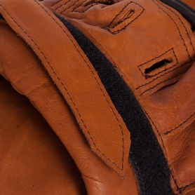 Лапы прямые кожаные Vintage Coaching Pads, коричневые - Фото №4