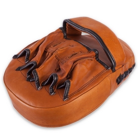 Лапы изогнутые кожаные Vintage Coaching Pads, коричневые - Фото №4