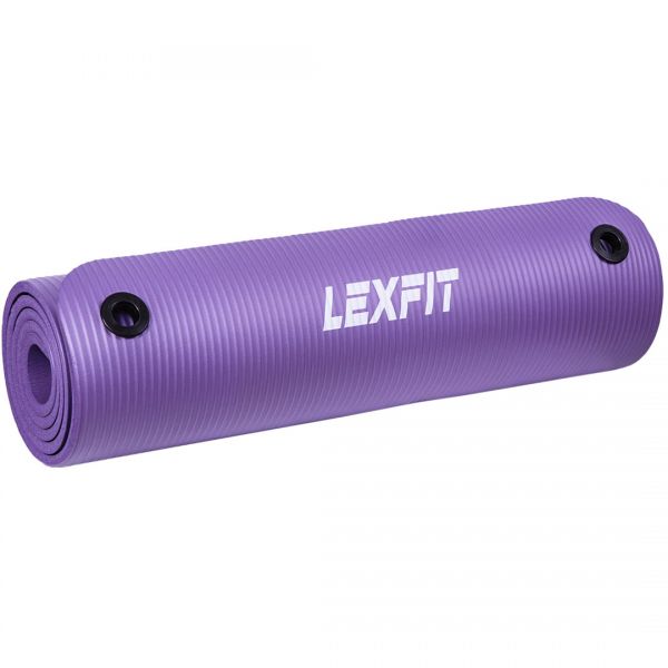 

Коврик для йоги и фитнеса LEXFIT (LKEM-3006-1), 180х60х1, Фиолетовый