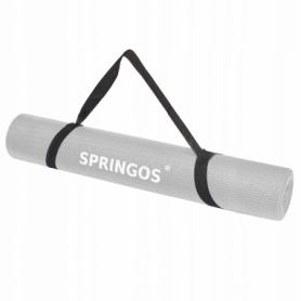 Килимок для йоги та фітнесу Springos YG0037, сірий - Фото №4