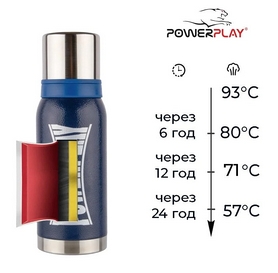 Термос питьевой PowerPlay (9001) - синий, 750 мл - Фото №5