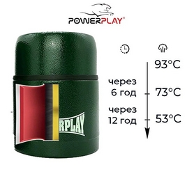 Термос пищевой PowerPlay (9003) - зеленый, 500 мл - Фото №7