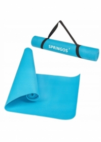 Килимок для йоги та фітнесу Springos YG0035, блакитний - Фото №5
