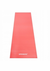 Килимок для йоги та фітнесу Springos YG0036, червоний - Фото №5