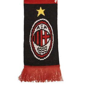 Шарф зимний для болельщиков двусторонний Soccer AC Milan FB-3033, красно-черный - Фото №3