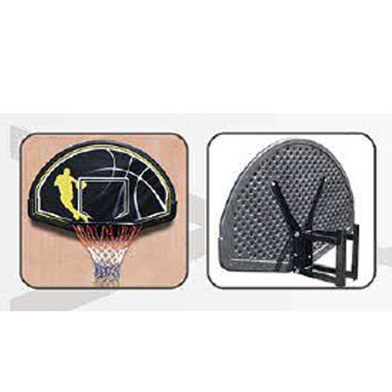 Щит баскетбольный с кольцом и сеткой Ballshot S006B, 45 см - Фото №2