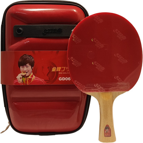 

Ракетка для настольного тенниса DHS Gold Medal Ding Ning 06 GM06, Красный