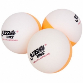 Мячи для настольного тенниса DHS Cell-Free Dual Bi Colour 40+ мм 2D40C, 10 шт - Фото №5