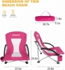 Кресло складное Beach Chair dark rose KingCamp KC3841 - Фото №2