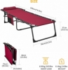 Розкладачка-шезлонг KingCamp Classic Adjustable Cot бордова (KC2019) - Фото №2