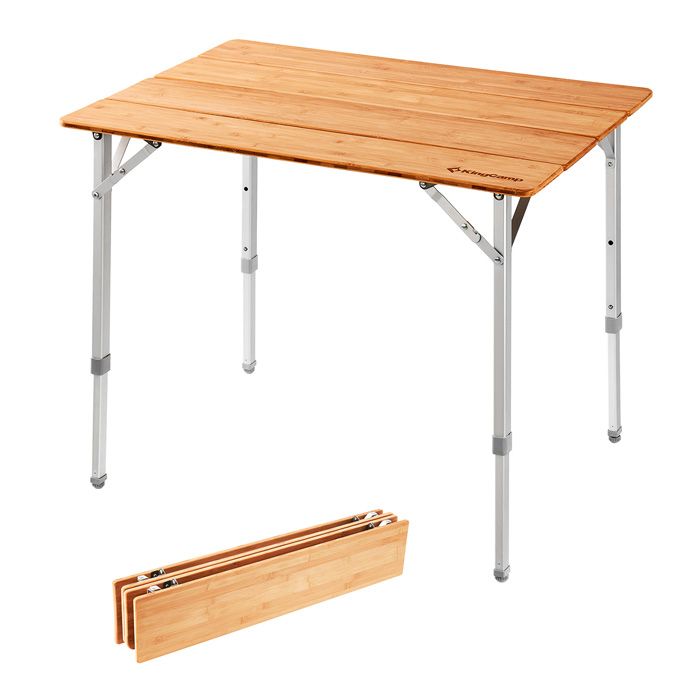 

Стол складной 4-Folding Bamboo Table L KingCamp KC2006, Бежевый