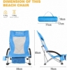 Кресло складное High backed beach chai blue KingCamp KC1901 - Фото №2