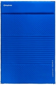 Коврик самонадувающийся Comfort Double Blue KingCamp KM3084, 67х35 см