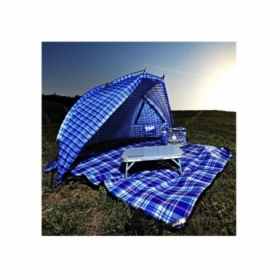 Коврик для пикника Picnic Blanket KingCamp Blue Checkers KG3710P, 175х135 см - Фото №4