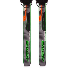 Набор лыжный детский Zelart Active Power (SK-0881) - черно-оранжевый, 110 см - Фото №4