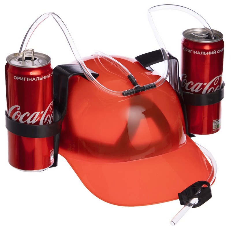 

Алко каска с подставкой под банки Drinking Hat Duke GB022, Красный