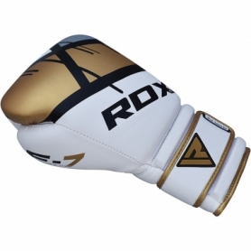 Перчатки боксерские RDX Rex Leather Gold - Фото №4