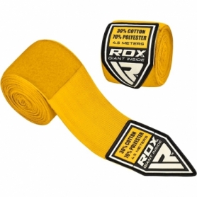 Бинты боксерские RDX Fibra Yellow, 4.5 м (RDX-337) - Фото №3