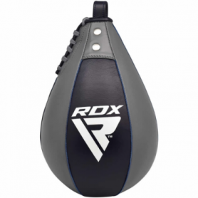 Пневмогруша боксерская RDX Leather Pro Blue M, 23 см