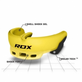 Капа боксерская RDX GEL 3D Elite, желтая - Фото №11