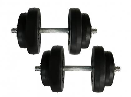 

Гантели наборные композитные Newt Rock Pro-R NE-PL-R-009-2, 2 шт по 9 кг, Черный
