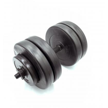 

Гантель наборная композитная в пластиковой оболочке Newt Rock Pro NE-PL-G-023, 23 кг, Черный