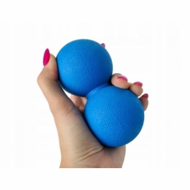 М'яч масажний подвійний Springos Lacrosse Double Ball синій, 6x12 см (FA0024) - Фото №8