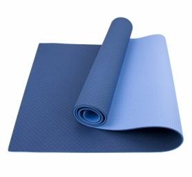 Килимок (мат) для йоги та фітнесу SportСraft TPE блакитний, 183х61х0,6 см (ES0009)