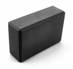 Блок для йоги SportСraft Yoga Brick EVA чёрный, 22,5х15х8 см (ES0014)