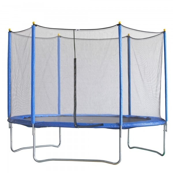 

Батут с защитной сеткой Techsport,  (TX-T-14FT, Синий