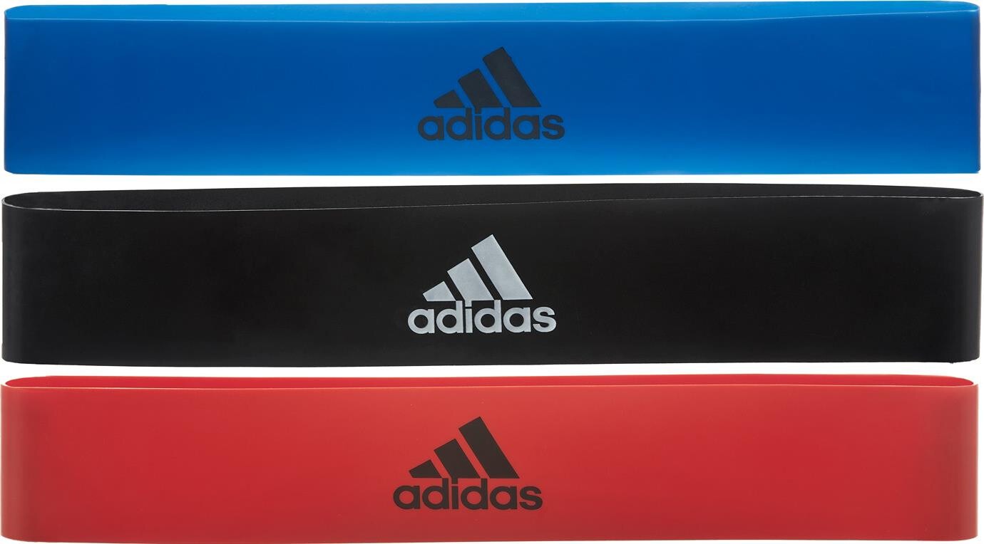 

Набор эспандеров Adidas Mini Band, 3 шт (ADTB-10606), Красный;синий;черный