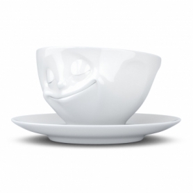 Чашка з блюдцем для кави Tassen Щаслива посмішка, 200 мл (TASS14301 / TA) - Фото №3