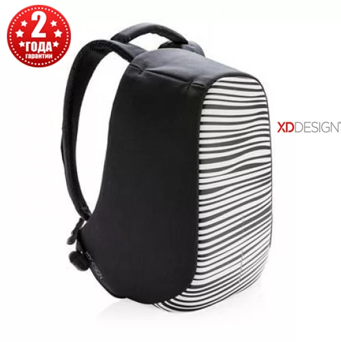 

Рюкзак антивор городской XD Design Bobby Compact Zebra, 11 л (P705.651), Белый