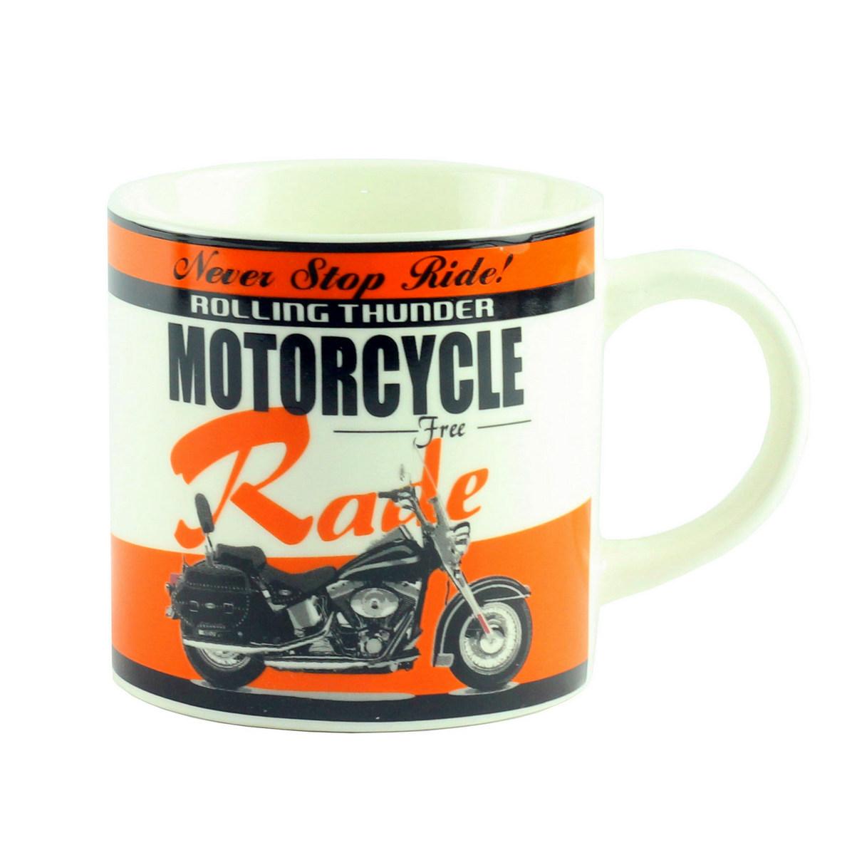 

Чашка керамическая G.Wurm "Motorbike Desing Assorted" оранжевая, 320 мл (10024195-1), Оранжевый