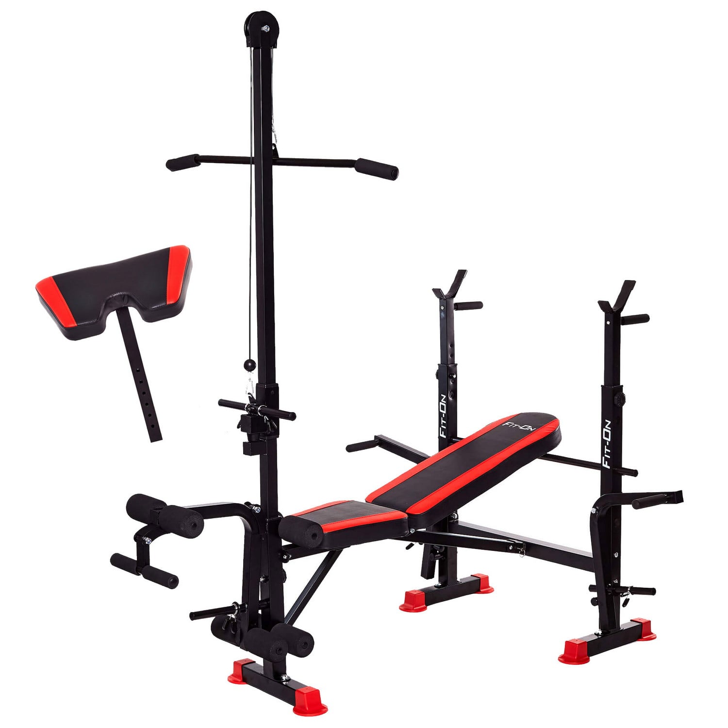 

Скамья тренировочная Fit-On FN-S102 (8601-0001), Черный с красным