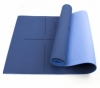 Коврик (мат) для йоги и фитнеса SportСraft TPE голубой, 183х61х0,6 см (ES0023)