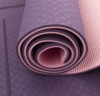 Коврик (мат) для йоги и фитнеса SportСraft TPE розовый, 183х61х0,6 см (ES0025) - Фото №2