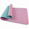 Коврик (мат) для йоги и фитнеса SportVida TPE розовый, 183х61х0,4 см (SV-HK0239)