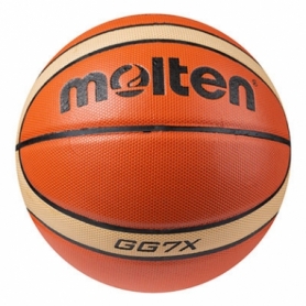Мяч баскетбольный Molten оранжевый, №7 (MTGG7/PU) - Фото №2