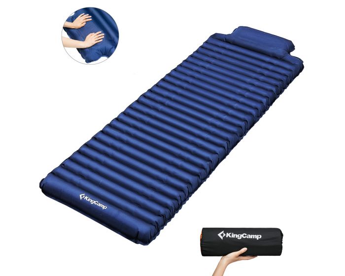 

Коврик надувной KingCamp Comfort Light, 189х66х7 см (KM1903), Синий