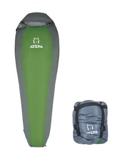

Мешок спальный (спальник) Atepa Compact 1000 L зеленый (AS2002)
