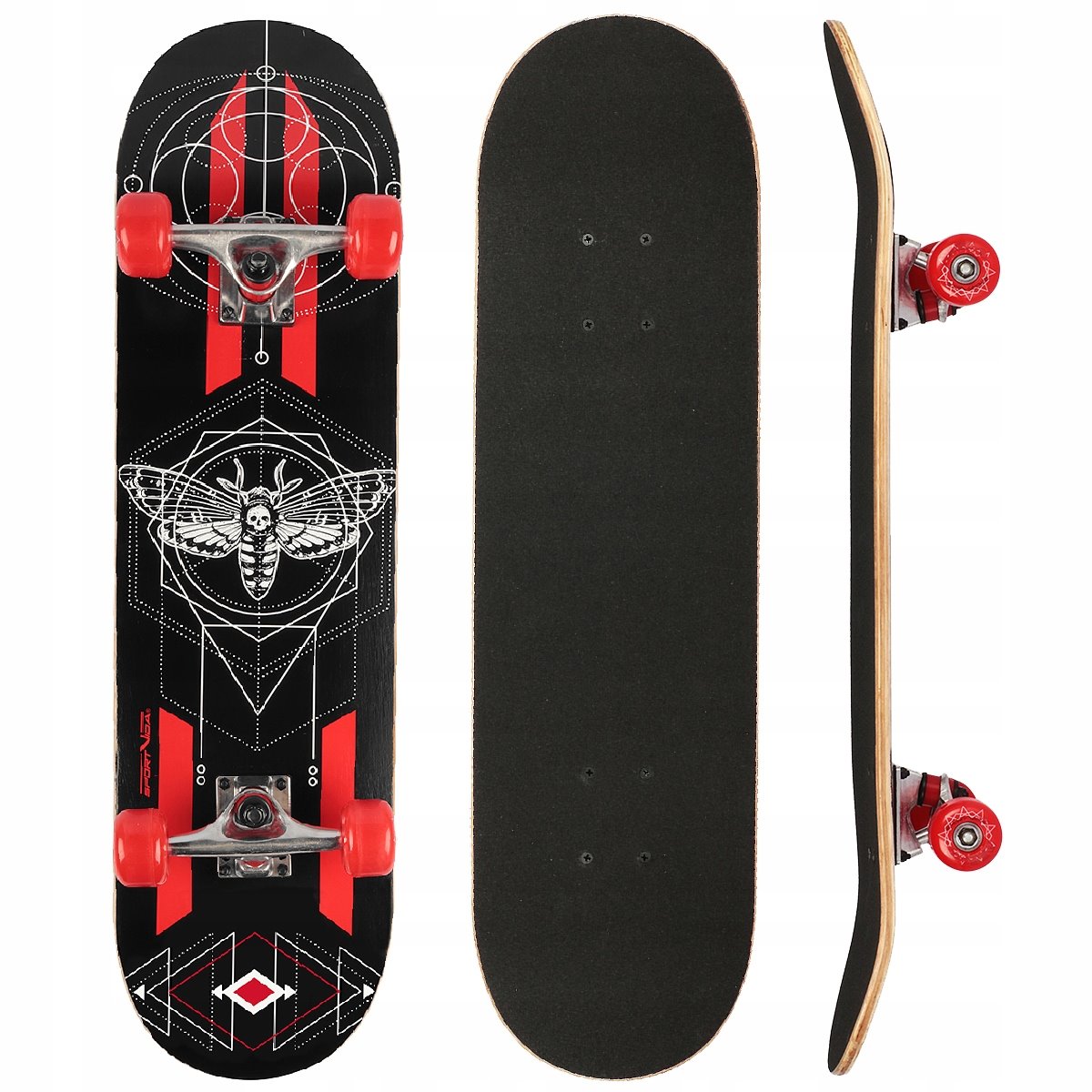 

Скейтборд SportVida Dark Fly красный (SV-RD0002)
