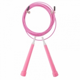 Скакалка скоростная для кроссфита Springos розовая, 3 м (FA0101) - Фото №2