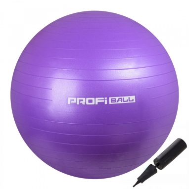 Мяч для фитнеса (фитбол) фиолетовый, 65 см (M-0276-1)