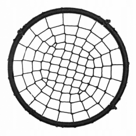 Гойдалки-гніздо круглі Springos чорні, 100 см (NS019) - Фото №4