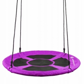 Качели-гнездо круглые Springos фиолетовые, 90 см (NS014) - Фото №3